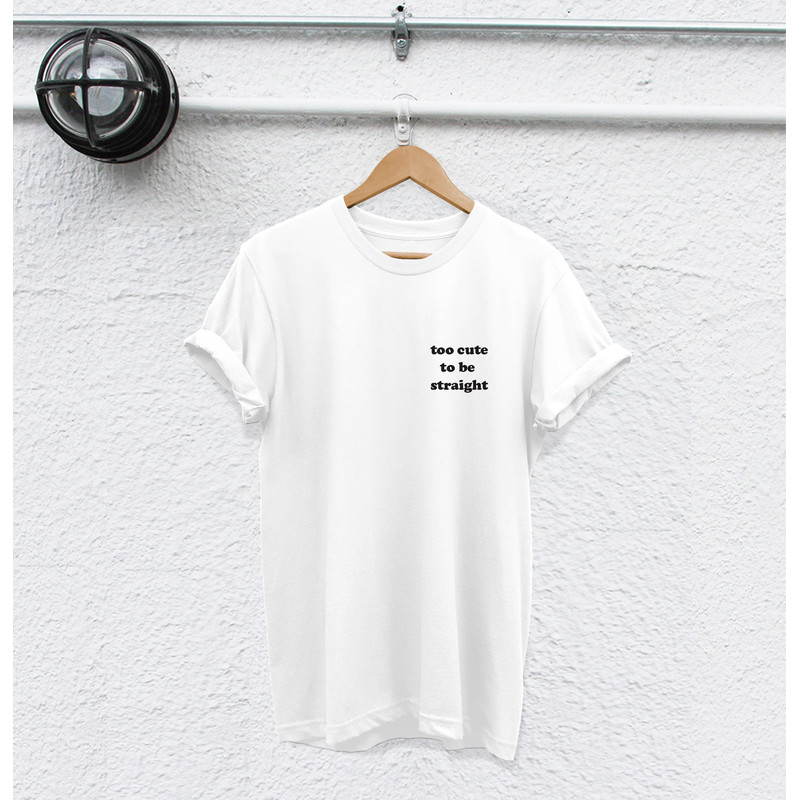 too cute to be straight shirt totally bi shirt Bisexual t-shirt Bisexual shirt Bisexuality Pride Gay shirt Lesbian Shirt Bisexual lbgt shirt - 3.jpg