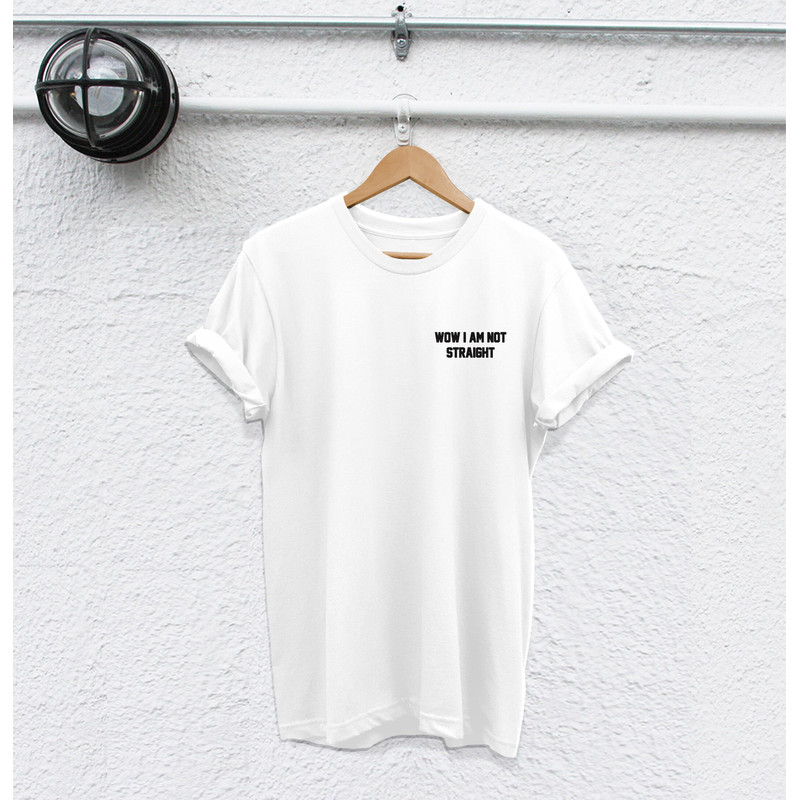 wow i am not straight shirt gay shirt gay pride shirt Lesbian shirt bisexual shirt pride shirt lbgt shirt homophobic shirt lgbt tshirt - 2.jpg