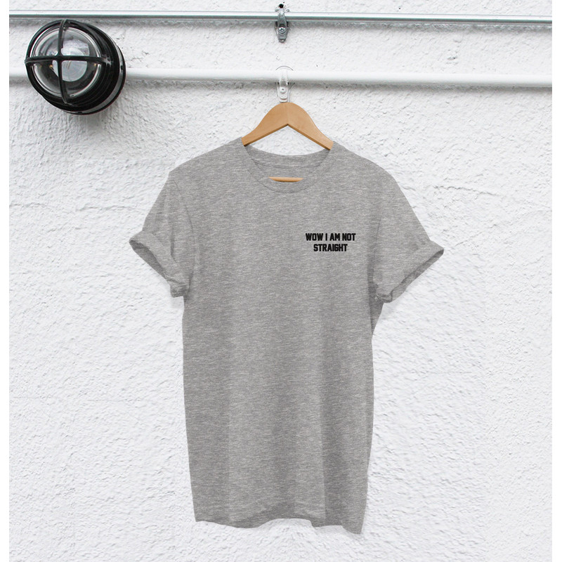 wow i am not straight shirt gay shirt gay pride shirt Lesbian shirt bisexual shirt pride shirt lbgt shirt homophobic shirt lgbt tshirt - 3.jpg