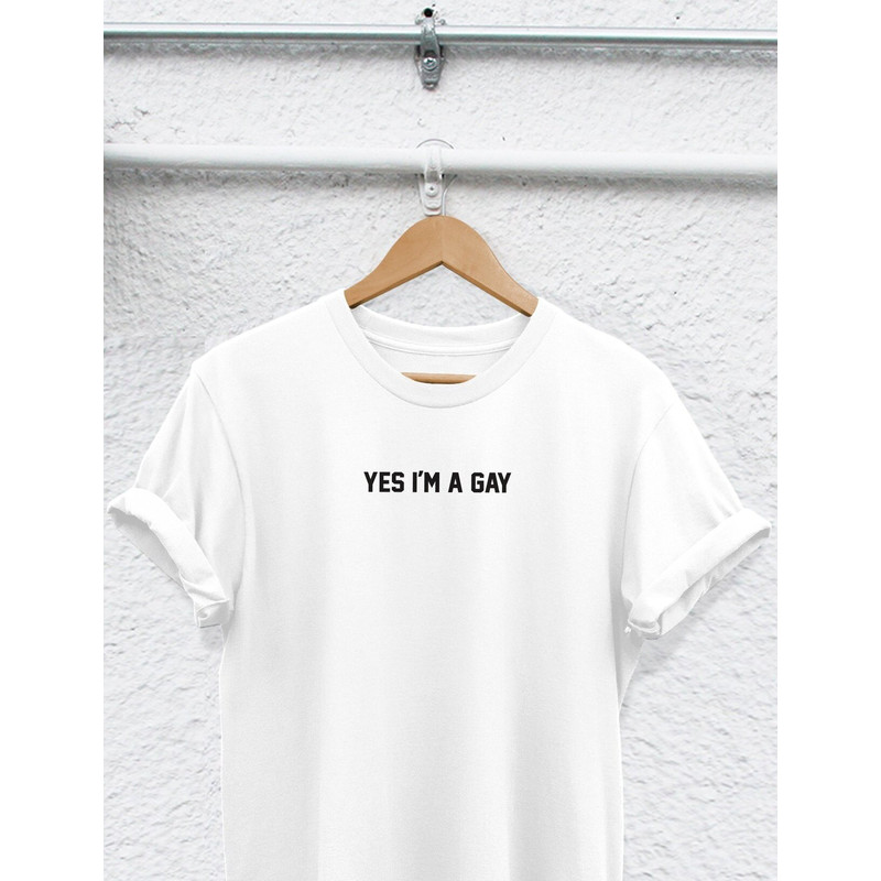 yes i'm a gay gay pride shirt gay shirt Lesbian shirt i'm so gay shirt lgbt shirt gay pride shirt lbgt t shirts lesbian couples shirt gay - 1.jpg