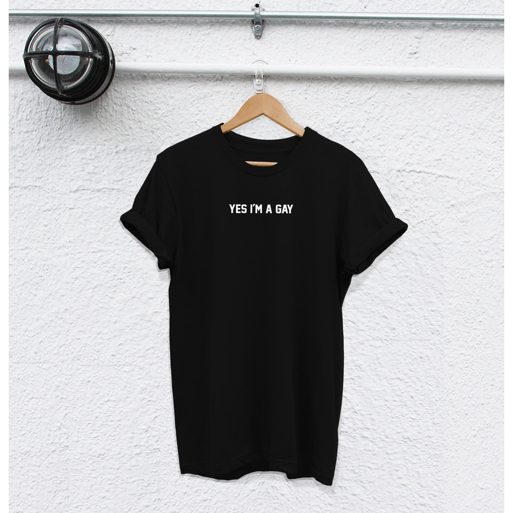 yes i'm a gay gay pride shirt gay shirt Lesbian shirt i'm so gay shirt lgbt shirt gay pride shirt lbgt t shirts lesbian couples shirt gay - 2.jpg