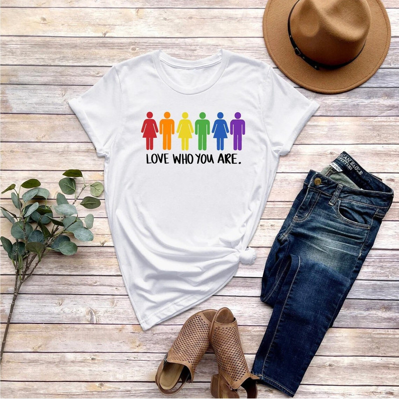 Love Who You Are Shirt, LGBT Shirt, LGBT Pride Shirt, Pride Shirt, Love is Love Shirt, LGBT Clothing Pride Shirt, Pride Rainbow Shirt - 1.jpg