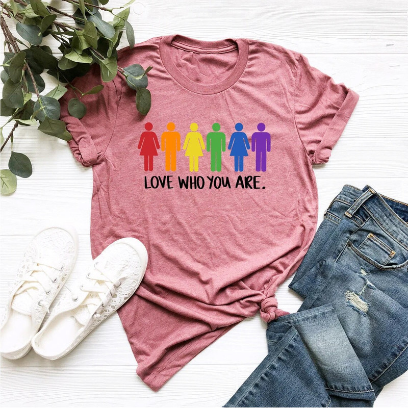 Love Who You Are Shirt, LGBT Shirt, LGBT Pride Shirt, Pride Shirt, Love is Love Shirt, LGBT Clothing Pride Shirt, Pride Rainbow Shirt - 2.jpg