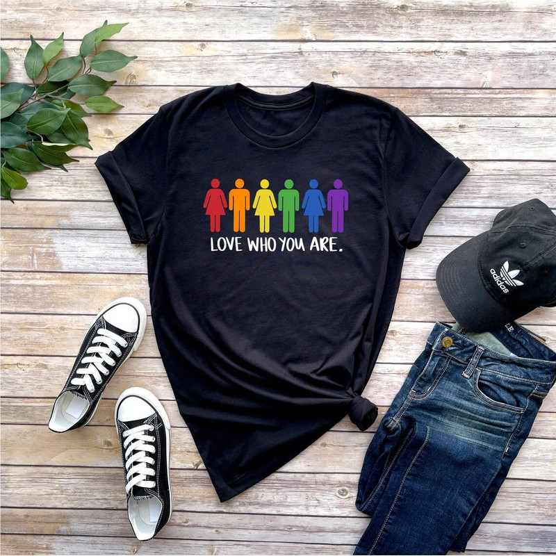 Love Who You Are Shirt, LGBT Shirt, LGBT Pride Shirt, Pride Shirt, Love is Love Shirt, LGBT Clothing Pride Shirt, Pride Rainbow Shirt - 3.jpg