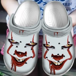it pennywise halloween crocs clog shoes unisex, sandals, shoes