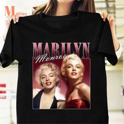 Marilyn Monroe Tribute Style 90s Bootleg Homage T-Shirt, Homage Shirt, Monroe Tribute Shirt, Marilyn Monroe For Fans