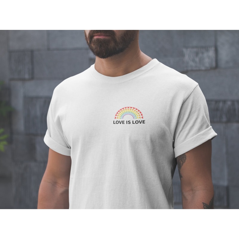 Love is Love t shirt, Rainbow Heart Shirt, Pride Pocket Shirt, Perfect Gift, LGBT Tee, Queer Pride Rainbow HeartShirt, Pride Shirt - 6.jpg