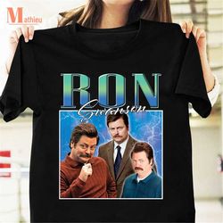 Ron Swanson Homage T-Shirt, Fictional Character Shirt, Parks And Recreation TV Series Shirt, Ron Swanson Shirt For Fans