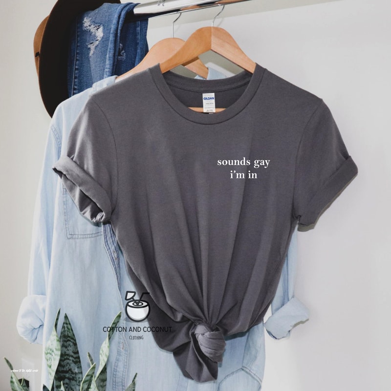 Sounds Gay Im In Shirt Bisexual Shirt Gay Shirt tee cotton Pride Shirt Lbgt Shirts gay pride - 3.jpg