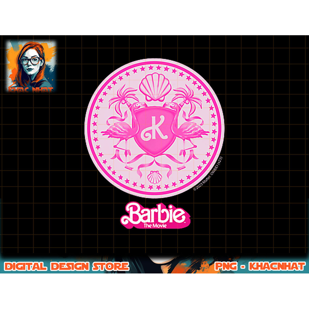 Barbie The Movie - Ken Flamingo Badge png, sublimation copy.jpg