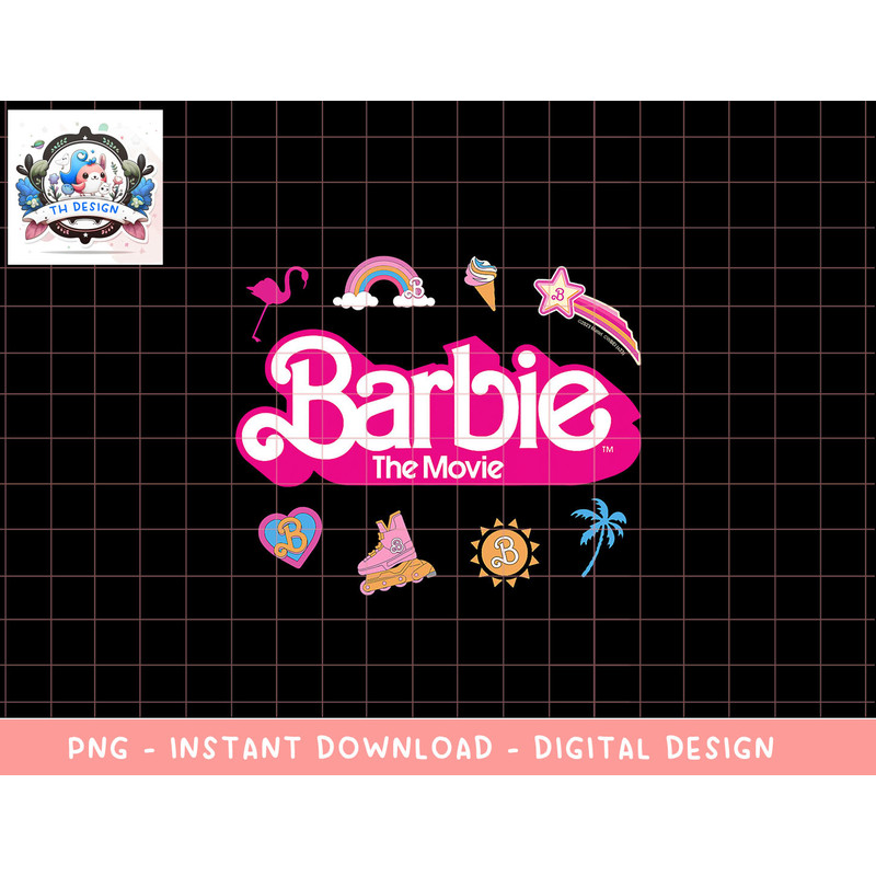 Barbie The Movie - Movie Logo Icons png, sublimation copy.jpg