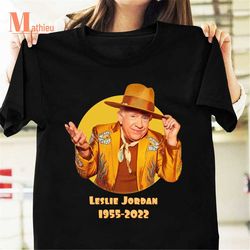 Rip Leslie Jordan 1955-2022 Vintage T-Shirt, Leslie Jordan Shirt, Leslie Jordan Tribute Shirt