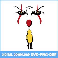pennywise svg, evil clown svg, scary clown svg, pennywise svg, horror svg, horror movies svg, horror character svg