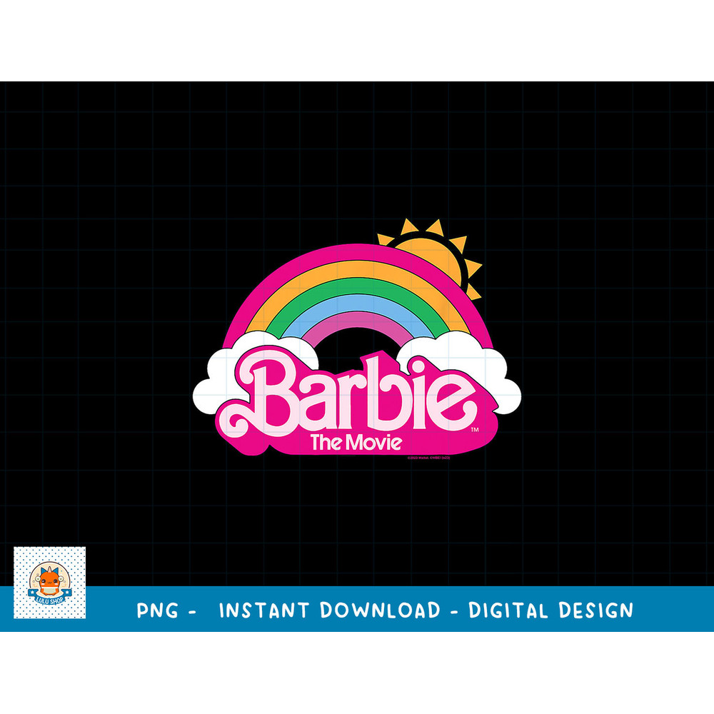 Barbie The Movie - Rainbow Logo png, sublimation copy.jpg