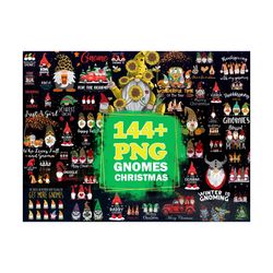144 gnomes christmas png bundle, christmas png, gnomes png