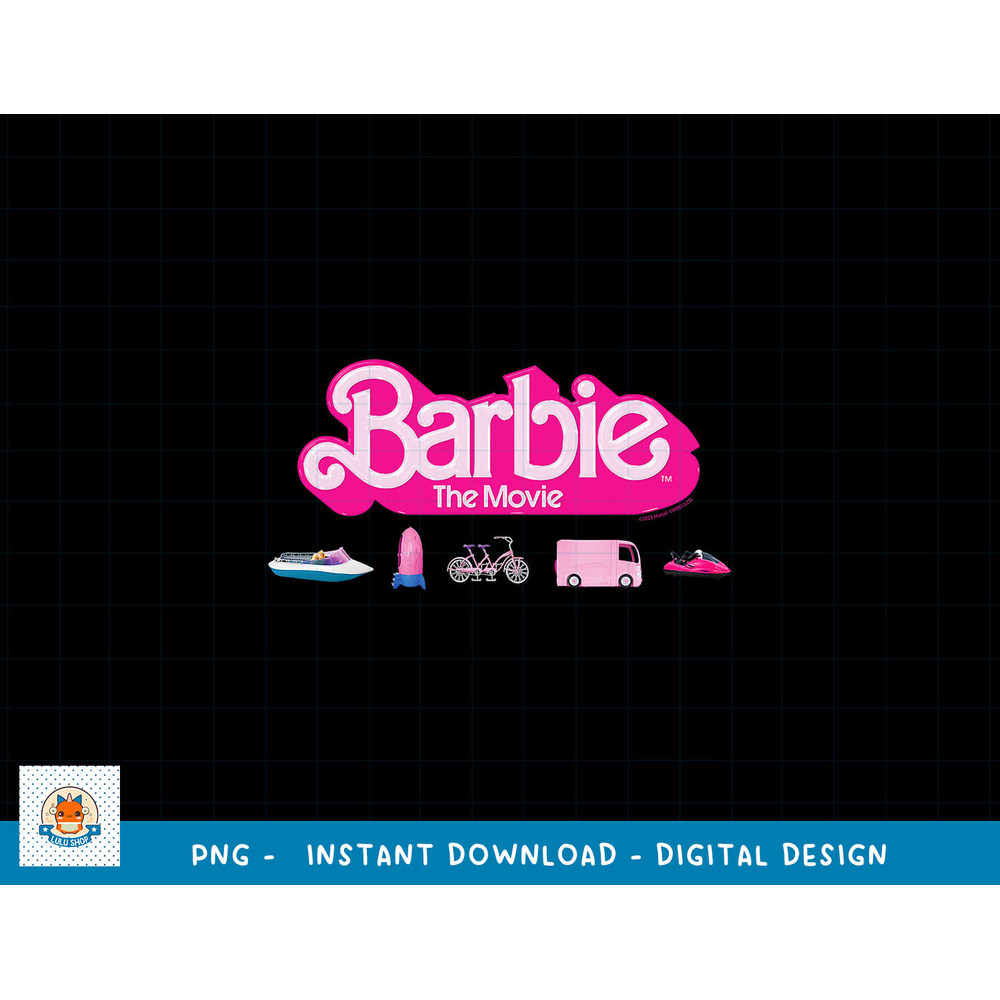 Barbie The Movie - Transportation Vehicles png, sublimation copy.jpg