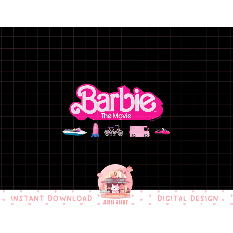 Barbie The Movie - Transportation Vehicles png, sublimation copy.jpg