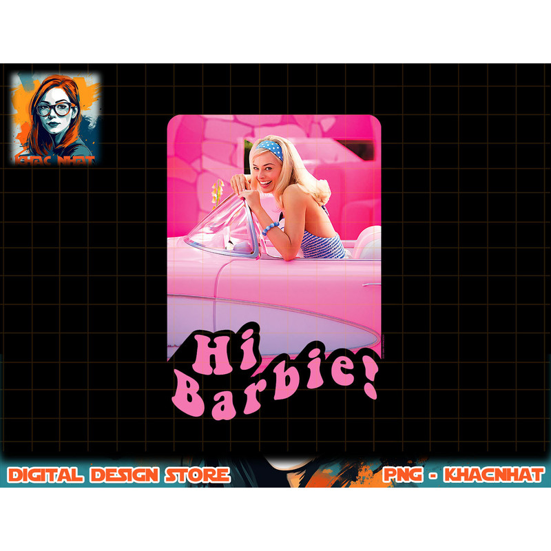 Barbie The Movie Hi Barbie Car png, sublimation copy.jpg