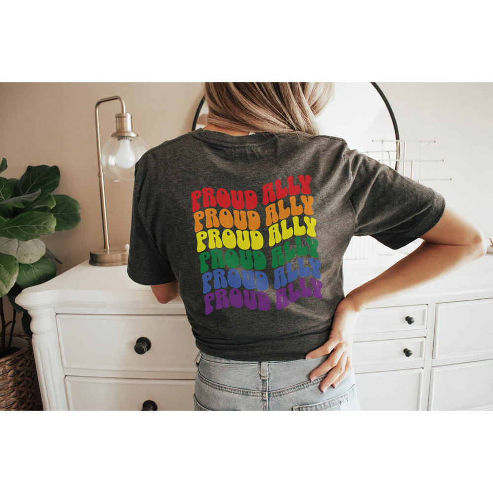 Proud Ally Shirt Pride Ally Shirt, Gay Pride Shirt, LGBT Shirt, Lesbian Shirt, Queer Shirt, LGBT Ally Shirt, Bisexual Pride, Pride Shirt - 4.jpg