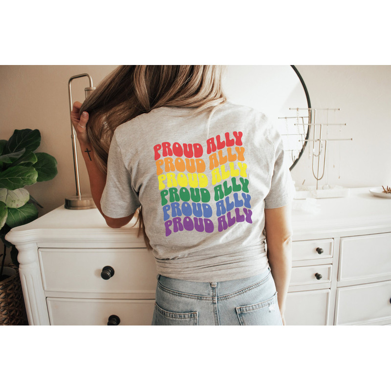 Proud Ally Shirt Pride Ally Shirt, Gay Pride Shirt, LGBT Shirt, Lesbian Shirt, Queer Shirt, LGBT Ally Shirt, Bisexual Pride, Pride Shirt - 5.jpg