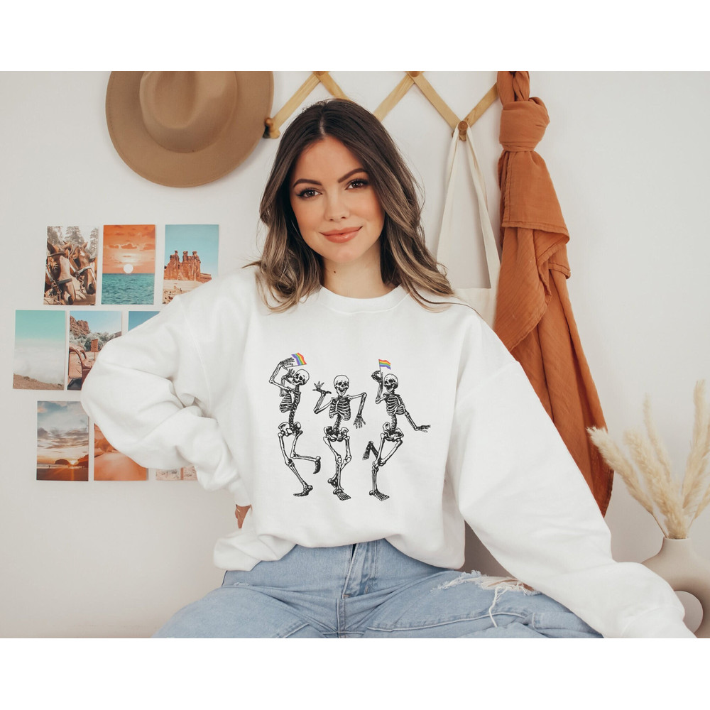 Subtle Pride Sweatshirt Pride Crewneck, LGBT shirt, Discreet Pride Sweatshirt, Pride Ally Sweatshirt, LGBT Ally Pullover, Gay Pride Shirt - 1.jpg