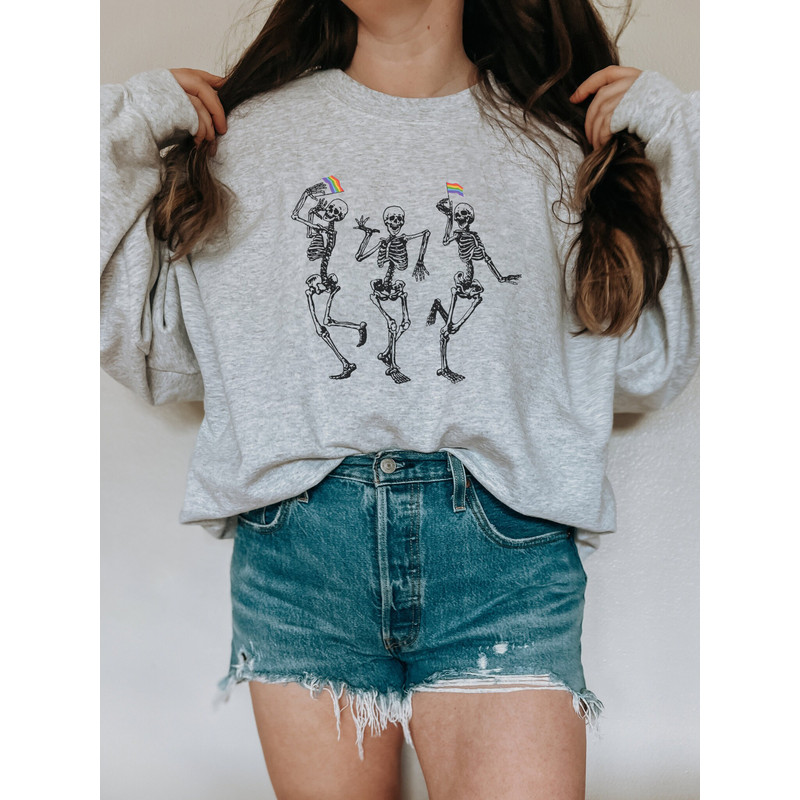 Subtle Pride Sweatshirt Pride Crewneck, LGBT shirt, Discreet Pride Sweatshirt, Pride Ally Sweatshirt, LGBT Ally Pullover, Gay Pride Shirt - 2.jpg