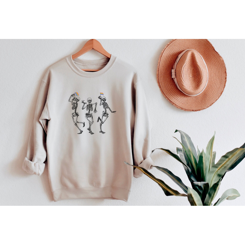 Subtle Pride Sweatshirt Pride Crewneck, LGBT shirt, Discreet Pride Sweatshirt, Pride Ally Sweatshirt, LGBT Ally Pullover, Gay Pride Shirt - 6.jpg