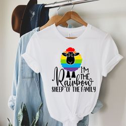 Rainbow Sheep T-shirt, LGBT Shirt, Pride Shirt, Rainbow Pride Shirt, Lesbian Shirt, Cant Think Straight Shirt, Gay Pride