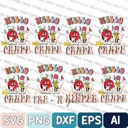 back to school svg, bundle retro first day of school svg, grade pre k kindergarten pencil smiley app teacherlife svg