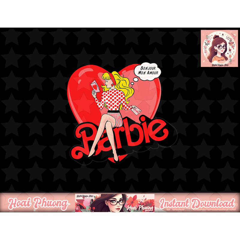 Barbie Valentines Bonjour Mon Amour png, sublimation copy.jpg