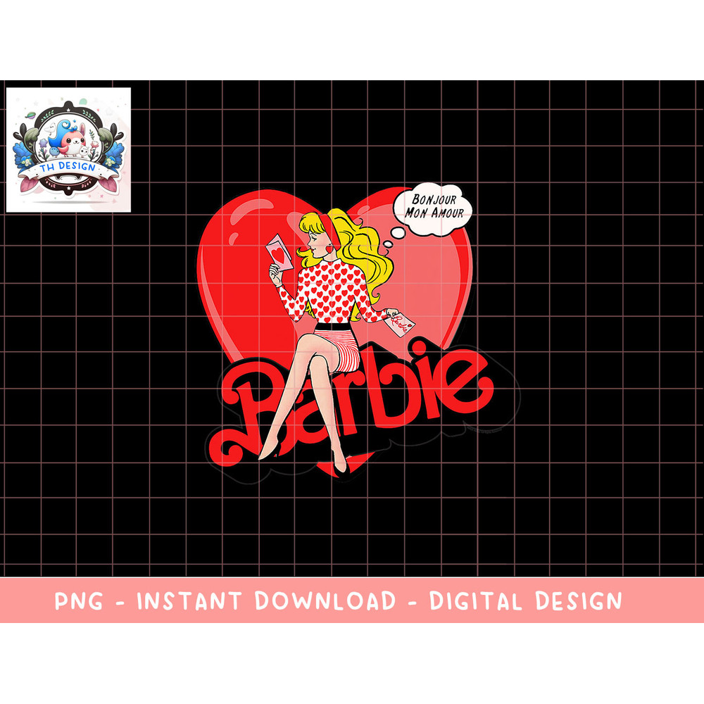 Barbie Valentines Bonjour Mon Amour png, sublimation copy.jpg