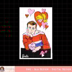 barbie valentines ken daydreaming png, sublimation copy