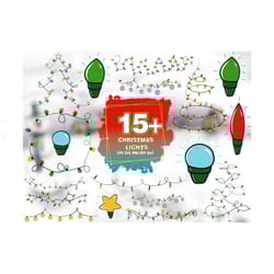 15 files christmas lights bundle svg sublimation, christmas svg