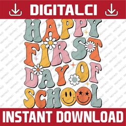 happy first day of school teachers kids back to school png, first day of school png, back to school png, digital