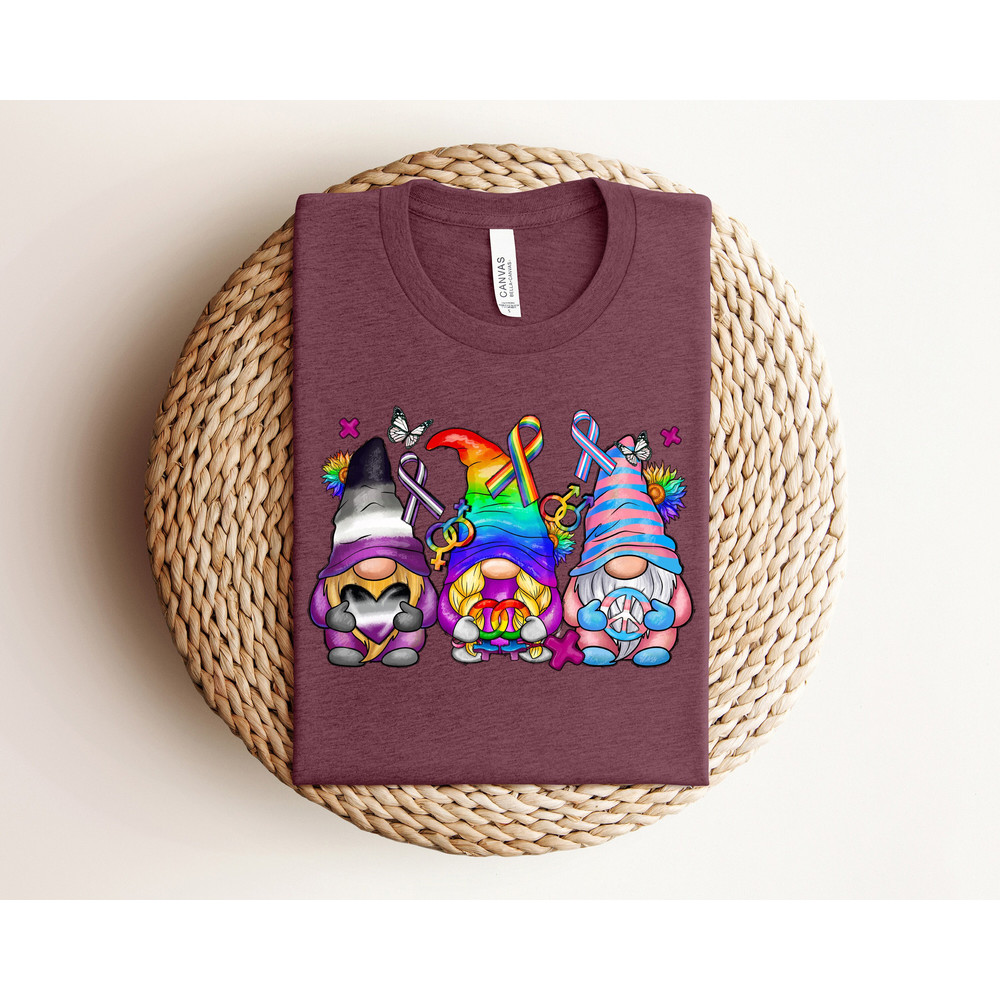 Rainbow Gnomes Shirt, LGBT Pride Gift, Gay Shirt, Rainbow Pride Gift, Gnomes Shirt, Equality Shirt, LGBTQ Shirt, Pride Shirt, Love Is Love - 1.jpg