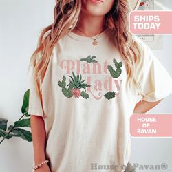 plant lady vintage shirt, plant gift, plant lover shirt, gardening shirt, plant lover graphic tee, plant t shirt, retro