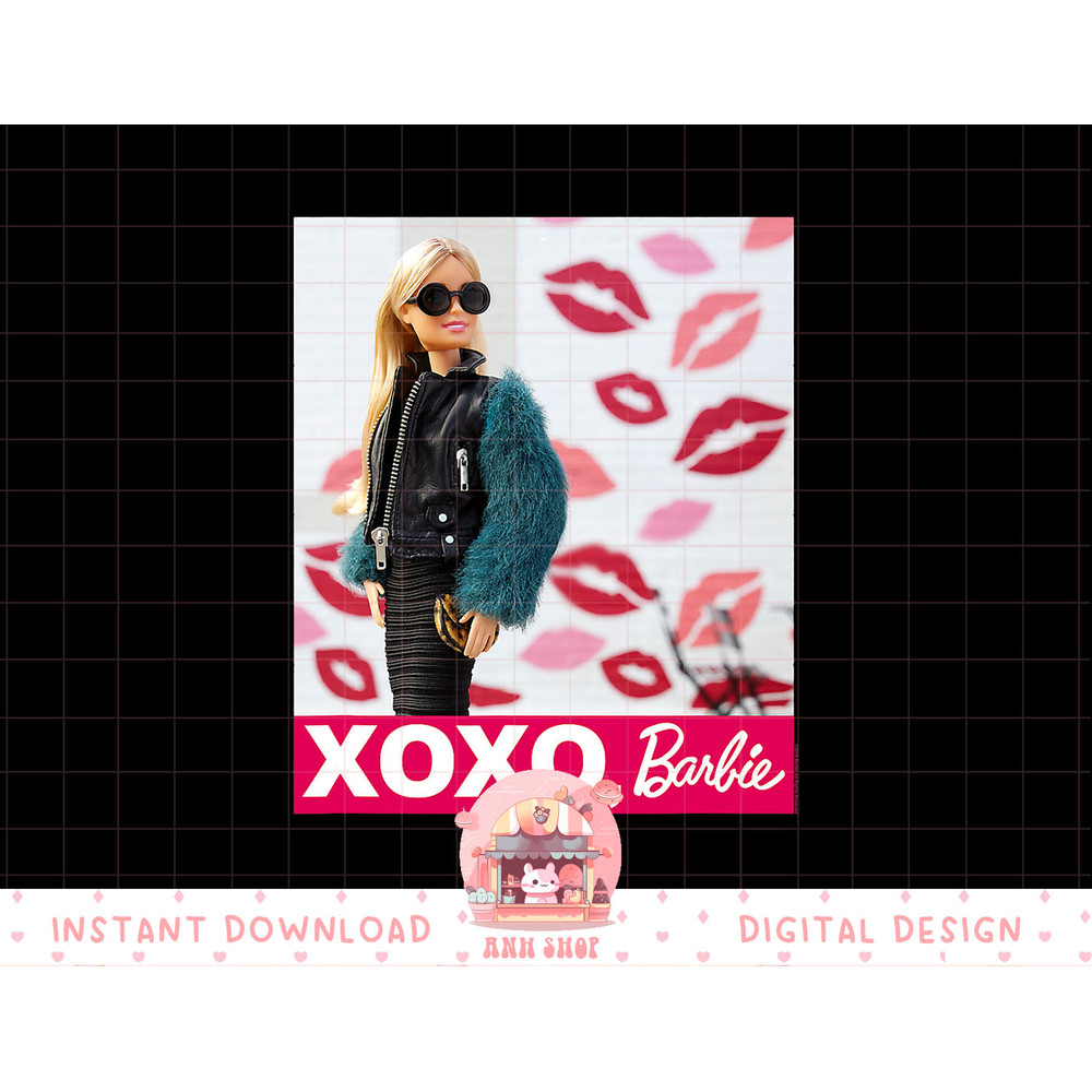 Barbie Valentines XOXO Barbie Kiss png, sublimation copy.jpg