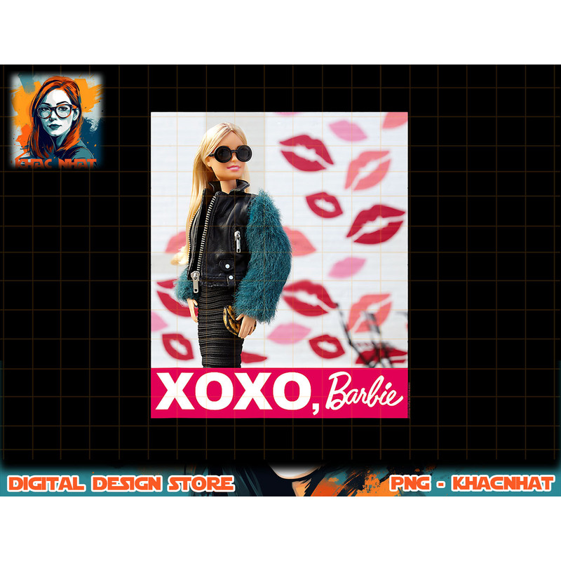 Barbie Valentines XOXO Barbie Kiss png, sublimation copy.jpg