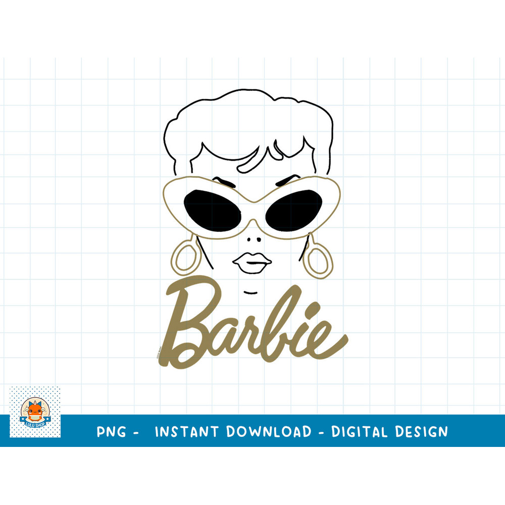 Barbie Vintage Gold Glasses png, sublimation copy.jpg