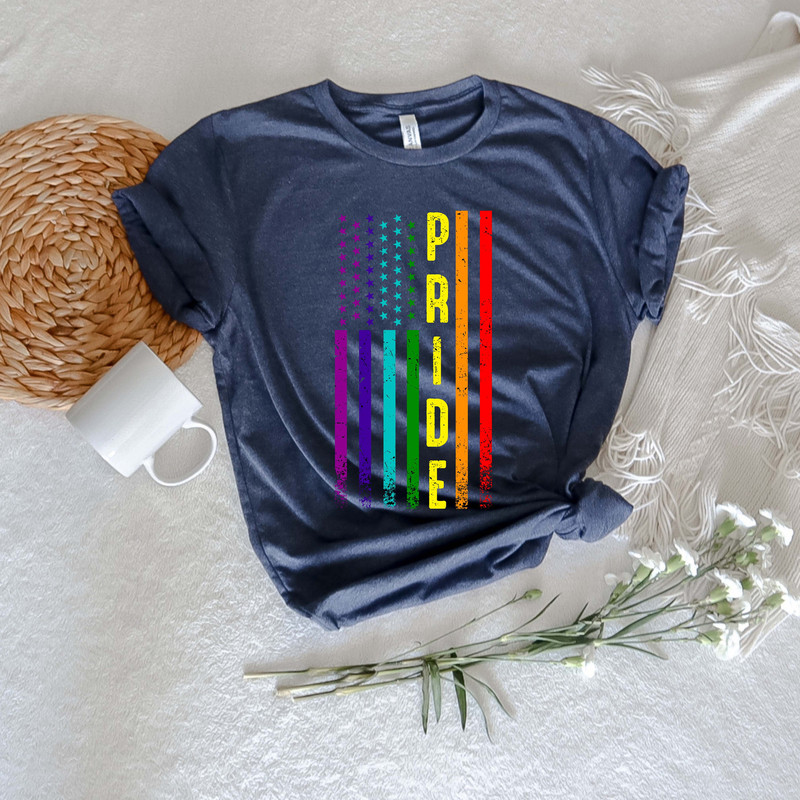 Gay Pride USA Flag Shirt,Equal Rights,Pride Shirt,LGBT Shirt,Social Justice,Human Rights,Anti Racism,American Rainbow Flag Shirt,Homosexual - 3.jpg