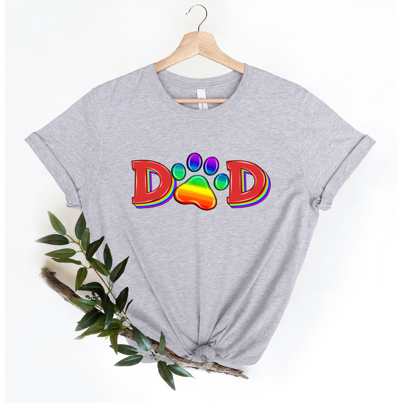 Pride Dad Shirt,Equal Rights,Pride Shirt,LGBT Shirt,Social Justice,Human Rights,Anti Racism,LGBT Dad Shirt,LGBT Paw Shirt - 2.jpg