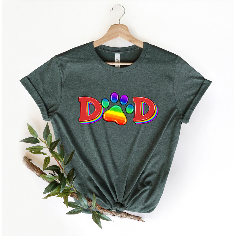 Pride Dad Shirt,Equal Rights,Pride Shirt,LGBT Shirt,Social Justice,Human Rights,Anti Racism,LGBT Dad Shirt,LGBT Paw Shirt - 4.jpg