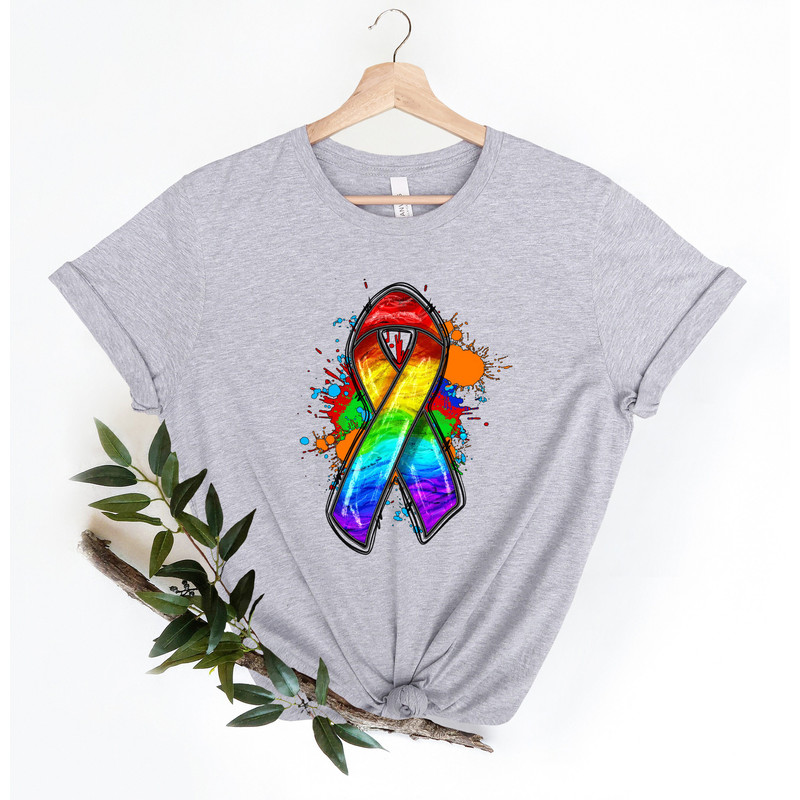 Pride ribbon Shirt, LGBTQ+ Shirt, Love is Love Shirt,pride rainbow shirt, LGBT Shirt, Pride Shirt,Western Pride Shirt, Equality Shirt - 3.jpg