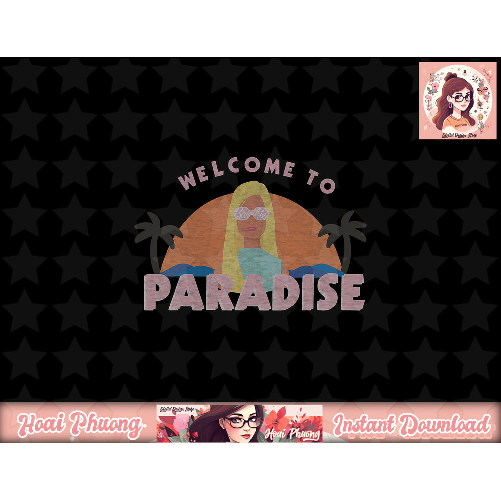 Barbie Welcome to Paradise png, sublimation copy.jpg
