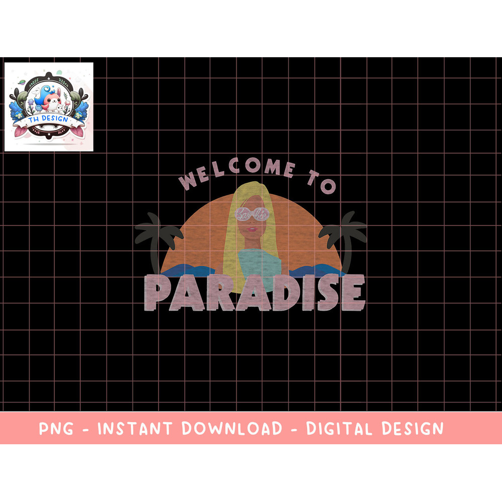 Barbie Welcome to Paradise png, sublimation copy.jpg
