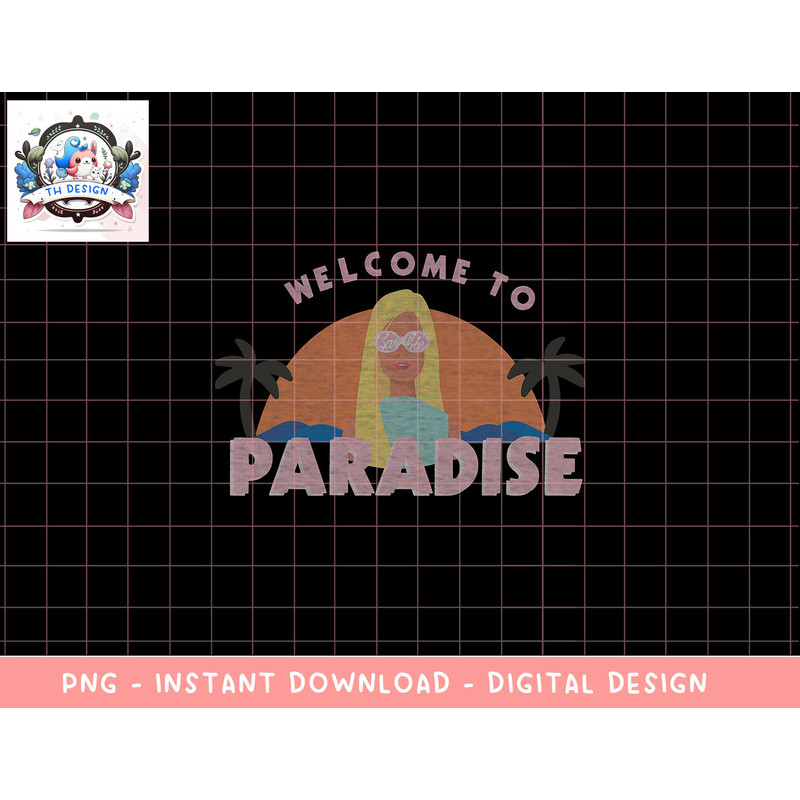Barbie Welcome to Paradise png, sublimation copy.jpg