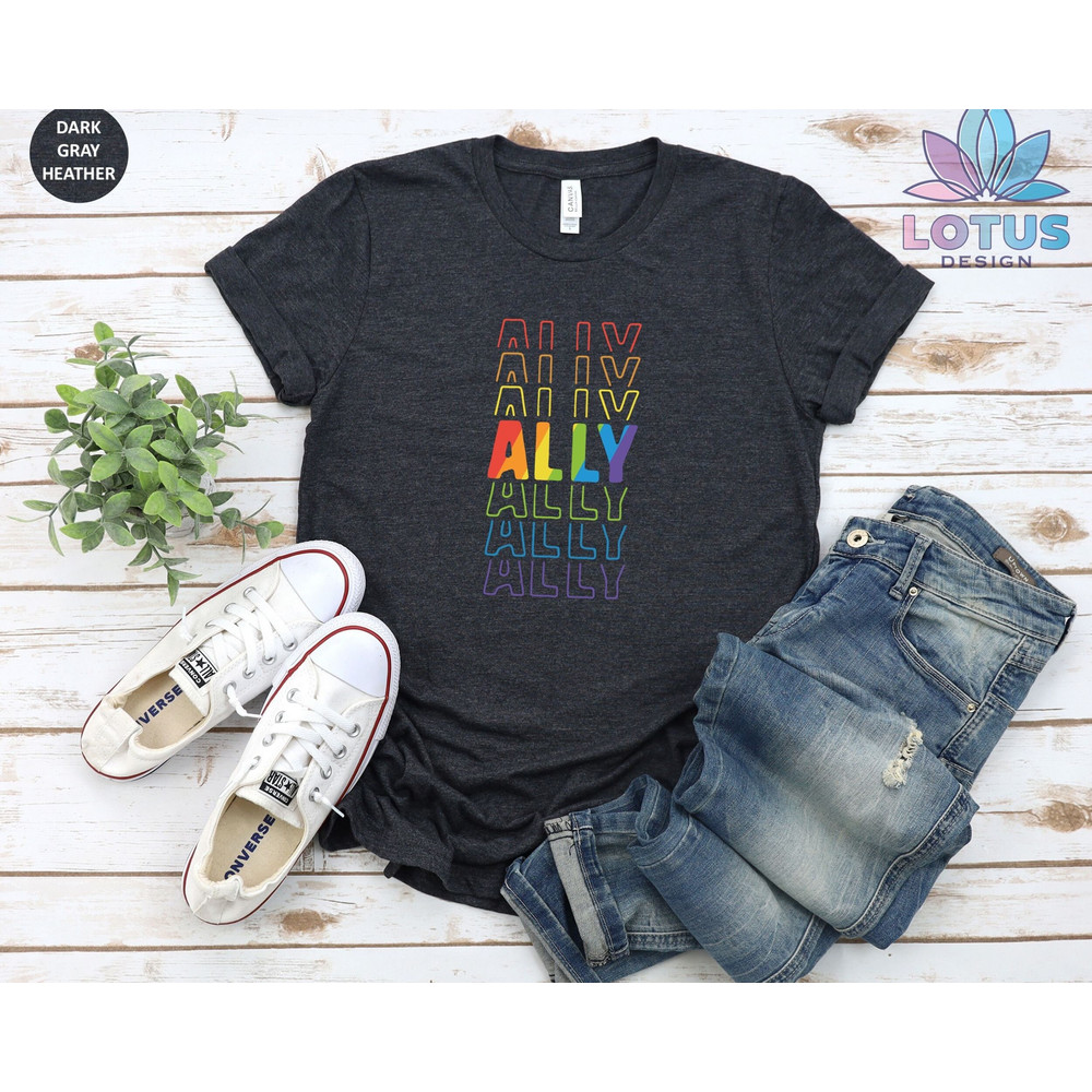 LGBT Ally T-Shirt, LGBT Pride Shirt, Love Is Love Shirt, Rainbow Sweat, Equality Rights Tee, Lesbian Pride Tee, Gay Pride Tee, Banned Books - 4.jpg