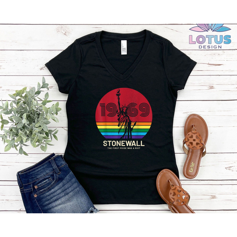 Stonewall 1969 T-Shirt, The First Pride Shirt, Pride Parade T-Shirt, LGBT Riot Tee, Parade 1969 Tee, Rainbow Sweat, Lesbian Gay Parade Tee - 1.jpg