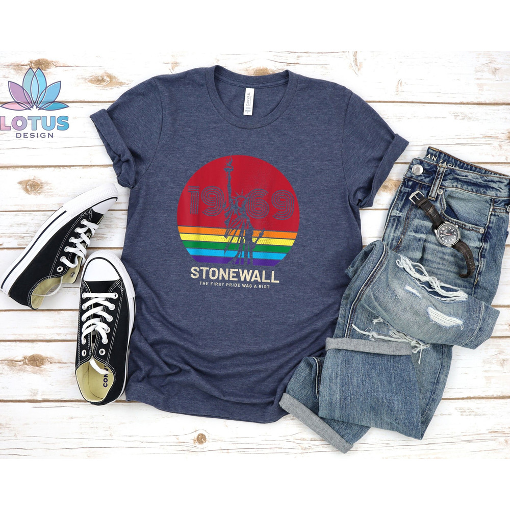 Stonewall 1969 T-Shirt, The First Pride Shirt, Pride Parade T-Shirt, LGBT Riot Tee, Parade 1969 Tee, Rainbow Sweat, Lesbian Gay Parade Tee - 2.jpg