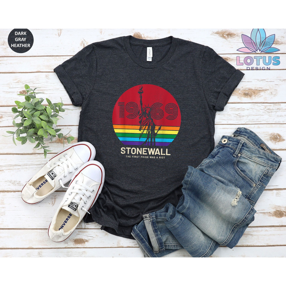 Stonewall 1969 T-Shirt, The First Pride Shirt, Pride Parade T-Shirt, LGBT Riot Tee, Parade 1969 Tee, Rainbow Sweat, Lesbian Gay Parade Tee - 3.jpg